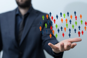 Unity group and teamwork concept