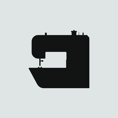 sewing machine drawing on white background