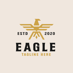 Golden Eagle Logo Template