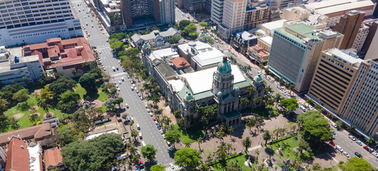 Durban, South Africa, City, Africa, City Centre, cars, buildings, city, Roads, People, Buildings, architecture, business, landscape, bus, panoramic, KwaZulu Natal, Tourism, Trees, Freedom, Peace, Sky 