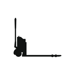 drawing of electric pallet truck on white background