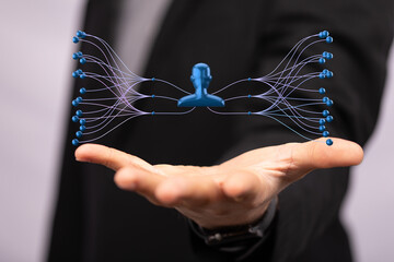 hierarchy connection team group digital