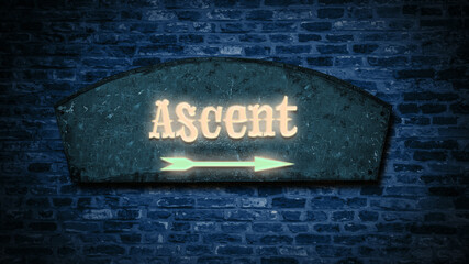 Street Sign to Ascent