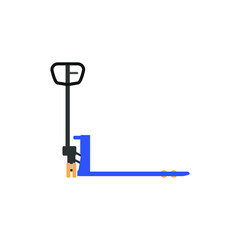 pallet truck drawing on white background