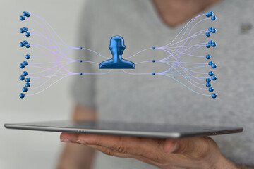 hierarchy connection team group digital