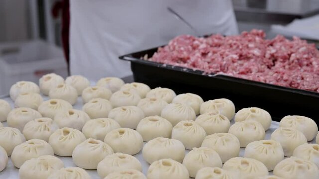asian traditional dish making process baozi buuza