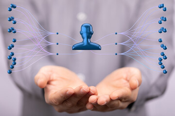 hierarchy connection team group digital