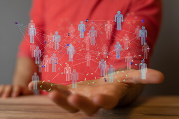 conference team work connection digital concept