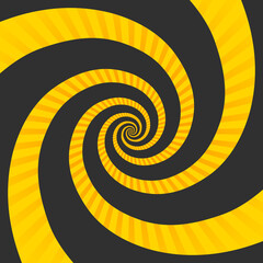 Hypnotic spiral background. Psychedelic Spiral Pattern. The concentric circles with hypnosis effect. Radial rays, twirl, twisted comic effect.