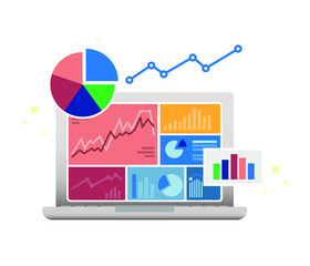 Chart, editable column diagram. Infographic dashboard template flat design charts
