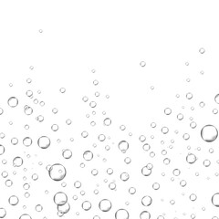 Bubbles in water background. Bubbles in water for wallpaper, texture background and pattern template. Water bubbles, vector background