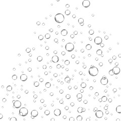 Bubbles in water background. Bubbles in water for wallpaper, texture background and pattern template. Water bubbles, vector background