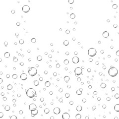 Bubbles in water background. Bubbles in water for wallpaper, texture background and pattern template. Water bubbles, vector background