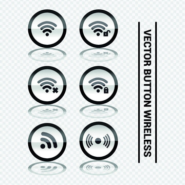 Vector image. Different wireless icons.