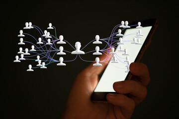 hierarchy connection team group digital