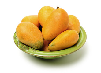 Naklejka na ściany i meble mangos on a white background