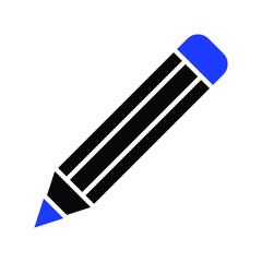 Pensil icon Pensil sign Isolated on white background