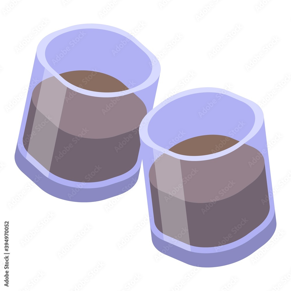 Poster drinks cheers icon. isometric of drinks cheers vector icon for web design isolated on white backgrou