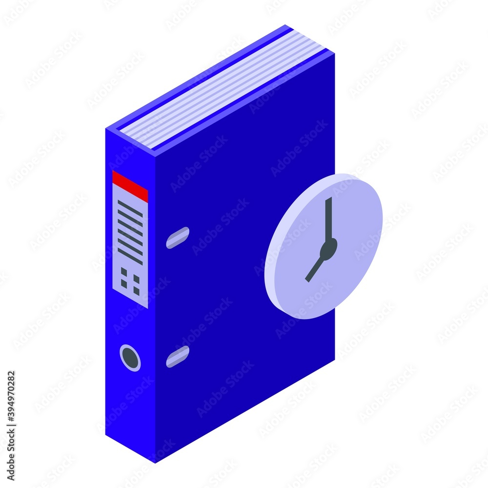 Poster report icon. isometric of report vector icon for web design isolated on white background