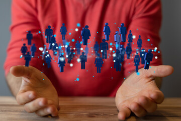 conference Digital Network and data concept