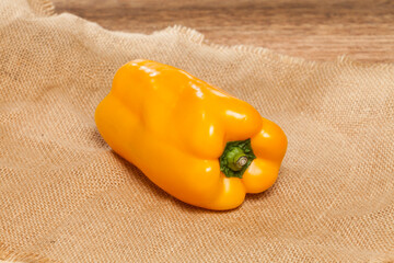 Capsicum annuum - Healthy food; yellow sweet pepper.