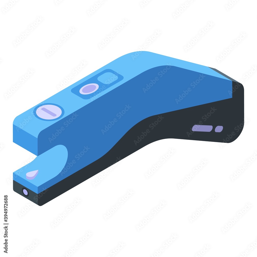 Poster handle taser icon. isometric of handle taser vector icon for web design isolated on white background