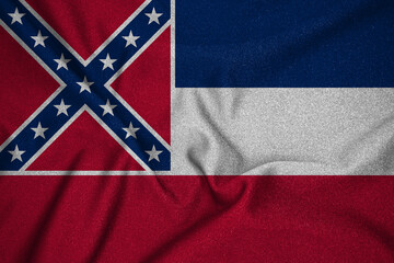 abstract background texture. flag of mississippi. illustration	