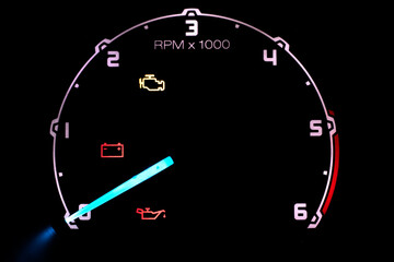 Fototapeta premium Modern car speedometer of the modern car