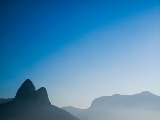 mountains and clouds
