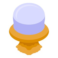 Wild jellyfish icon. Isometric of wild jellyfish vector icon for web design isolated on white background