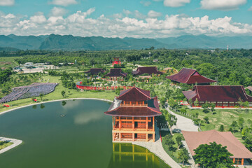 Fototapeta na wymiar Hinoki land japan attraction in Chai Prakan District, Chiang Mai, Thailand