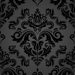 Orient classic pattern. Seamless abstract background with vintage elements. Orient dark background. Ornament for wallpaper and packaging