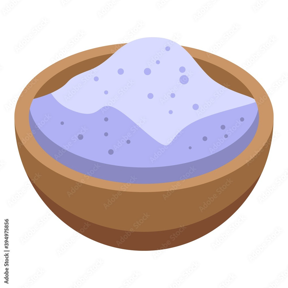 Poster apple pie flour icon. isometric of apple pie flour vector icon for web design isolated on white back