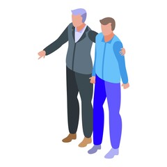 Business mentor manager icon. Isometric of business mentor manager vector icon for web design isolated on white background