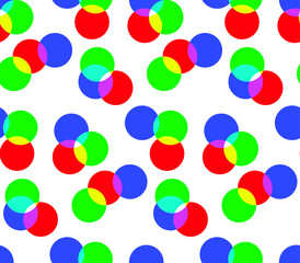 Multicolored rounds pattern with transparent effect. Seamless vector 10 eps background for cover, design, textile,  banner, web and fabric