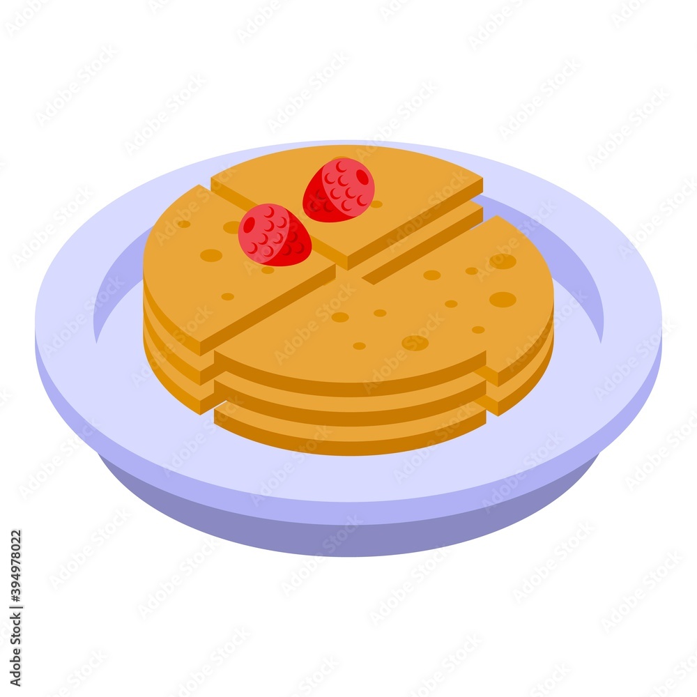 Aufkleber healthy breakfast cracker icon. isometric of healthy breakfast cracker vector icon for web design is