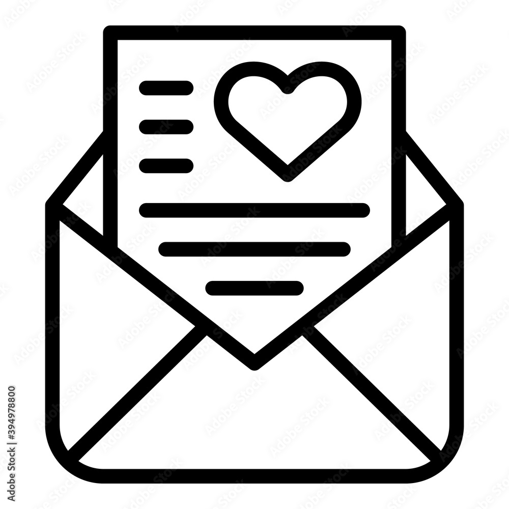 Aufkleber envelope acquaintance icon. outline envelope acquaintance vector icon for web design isolated on whi