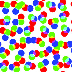 Multicolored rounds pattern with transparent effect. Seamless vector 10 eps background for cover, design, textile,  banner, web and fabric