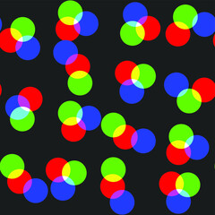 Obraz premium Multicolored rounds pattern with transparent effect. Seamless vector 10 eps background for cover, design, textile, banner, web and fabric