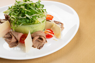 Fototapeta na wymiar salad with vegetables