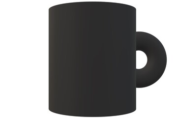 black cup mug 
