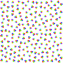 Multicolored rounds pattern with transparent effect. Seamless vector 10 eps background for cover, design, textile,  banner, web and fabric