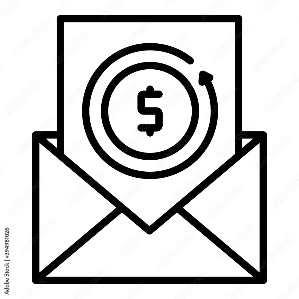 Poster money report icon. outline money report vector icon for web design isolated on white background