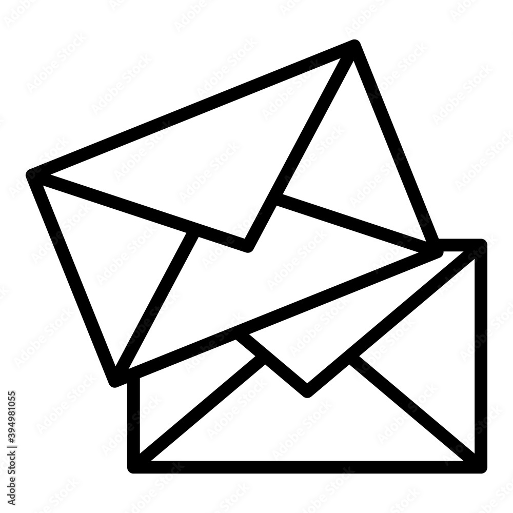 Poster mail report icon. outline mail report vector icon for web design isolated on white background