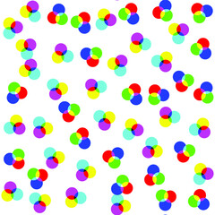 Multicolored rounds pattern with transparent effect. Seamless vector 10 eps background for cover, design, textile,  banner, web and fabric
