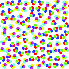 Multicolored rounds pattern with transparent effect. Seamless vector 10 eps background for cover, design, textile,  banner, web and fabric