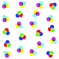 Multicolored rounds pattern with transparent effect. Seamless vector 10 eps background for cover, design, textile,  banner, web and fabric