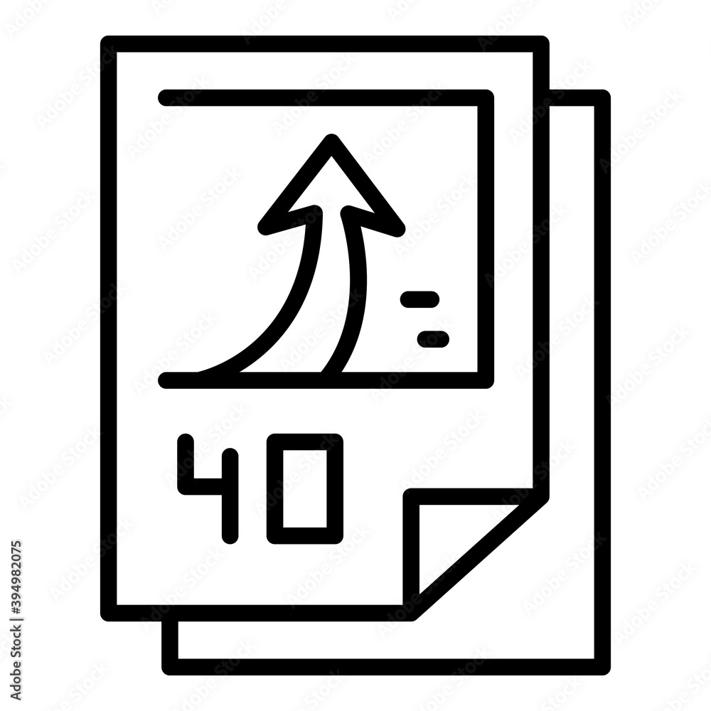 Poster success report icon. outline success report vector icon for web design isolated on white background