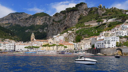 Blick auf Amalfi, Italien