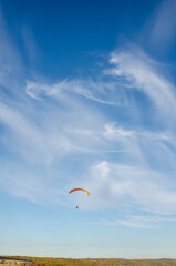 paraglider in the sky